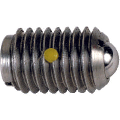 Ball Plunger - 0.50 lbs Initial End Force, 1 lbs Final End Force (6–40 Thread) - Exact Tool & Supply