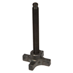 Toggle Shoe Clamp - 3/8″–16 Thread Size–3 3/4″ Overall Length - with Knob Model 17405 - Exact Tool & Supply
