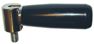 Plastic Folding Handle - M8 Thread, 3.15'' Handle Length, .51'' Thread Length - Exact Tool & Supply