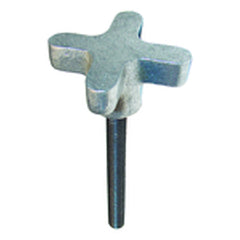 Aluminum Clamping Knob Assembly - 1/2″–13 Thread Size, 1 3/4″ Thread Length, 2 1/2″ Knob Height - Exact Tool & Supply