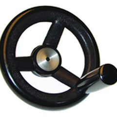 Nylon Hand Wheels - 4.92″ Wheel Diameter, 1.18″ Hub Diameter - Exact Tool & Supply