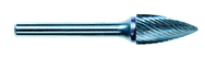 1/2 EdgeHog Tree Shape Pointed End Carbide Bur SG-13 Standard Alt Diamond (Double) - Exact Tool & Supply