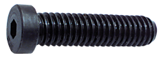 1/4-20 x 1/2 - Black Finish Heat Treated Alloy Steel - Cap Screws - Low Head Socket - Exact Tool & Supply