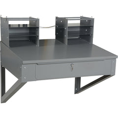 Shop Desk Wall Mounted Style 19.5 Height - Exact Tool & Supply