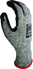 Flame-resistant, flat dipped sponge neoprene palm coating, Gray with black, 13-gauge Kevlar liner, tactile grip, Arc Flash level 2, ANSI CUT LEVEL A4/extra large - Exact Tool & Supply