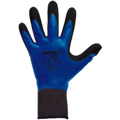 General purpose fully coated with foamed latex rough finish 13-gauge liner blue w/black/extra extra large - Exact Tool & Supply