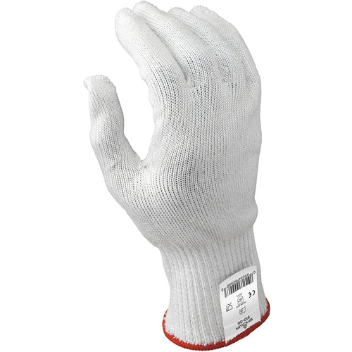 Cut resistant 10-gauge seamless knit HPPE w/Stainless Steel white ambidextrous ANSI CUT LEVEL 4/M - Exact Tool & Supply