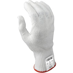 Cut resistant 10-gauge seamless knit HPPE w/Stainless Steel white ambidextrous ANSI CUT LEVEL 4/M - Exact Tool & Supply