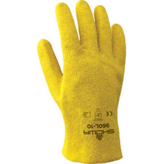 General purpose PVC fully coated yellow seam-free liner slip-on/small - Exact Tool & Supply