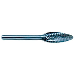 1/8 EdgeHog Flame Miniature Carbide Bur SH-41 Fine - Exact Tool & Supply