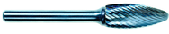 1/2 EdgeHog Flame Carbide Bur SH-5L6 Standard 6" Shk Lgth - Exact Tool & Supply