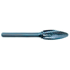 3mm EdgeHog Flame Miniature Carbide Bur SH-41M-F Fine - Exact Tool & Supply