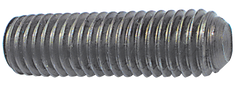 1/2-13 x 1 - Black Finish Heat Treated Alloy Steel - Socket Set Screws - Cup Point - Exact Tool & Supply