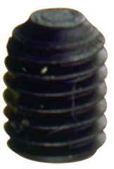 3/8-16 x 3/8 - Black Finish Heat Treated Alloy Steel - Socket Set Screws - Knurled - Exact Tool & Supply
