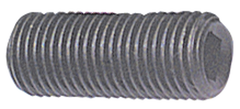 0-80 x 1/4 - Black Finish Heat Treated Alloy Steel - Socket Set Screws - Cup Point - Exact Tool & Supply