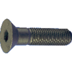 #10-32 × 1/2″ - Black Finish Heat Treated Alloy Steel - Cap Screws - Flat Head - Exact Tool & Supply