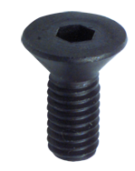 3/8-16 x 3/4 - Black Finish Heat Treated Alloy Steel - Cap Screws - Flat Head - Exact Tool & Supply
