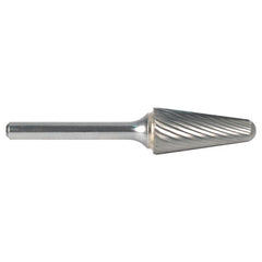 3mm EdgeHog Conical Radius End Miniature Carbide Bur SL-42M-D Std Alt Diamond (Double) - Exact Tool & Supply