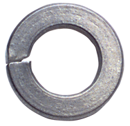 1-1/8 Bolt Size - Zinc Plated Carbon Steel - Lock Washer - Exact Tool & Supply