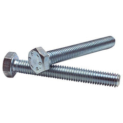M8-1.25 × 12 mm - Zinc Plated Heat Treated Alloy Steel - Cap Screws - Hex - Exact Tool & Supply