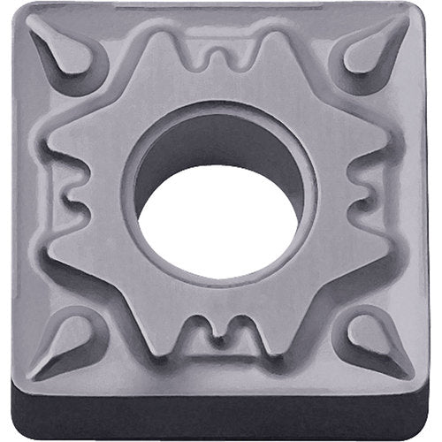 SNMG 433 HQ PV7025, 3/64″ Corner Radius, 3/16″ Thick, 1/2″ Inscribed Circle, TiCN (MEGACOAT), Square, Turning Indexable Insert - Exact Tool & Supply