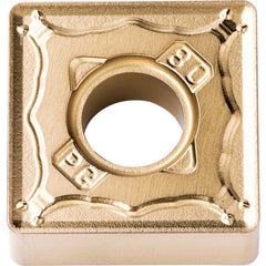 SNMG 434 PG CA530, 1/16″ Corner Radius, 3/16″ Thick, 1/2″ Inscribed Circle, TiCnulll2O3/TiN, Square, Turning Indexable Insert - Exact Tool & Supply