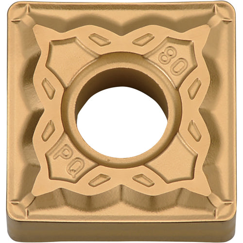 SNMG 432 PQ PV7025, 1/32″ Corner Radius, 3/16″ Thick, 1/2″ Inscribed Circle, TiCN (MEGACOAT), Square, Turning Indexable Insert - Exact Tool & Supply