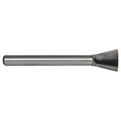 6.4mm EdgeHog Back Taper Miniature Carbide Bur SN-51M Standard - Exact Tool & Supply