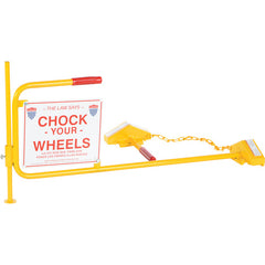 Steel Rail Chock W/ Flag Rail Chock - Exact Tool & Supply