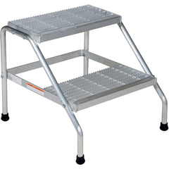 Aluminum Step Stand - 2 Step Knock-Down - Exact Tool & Supply