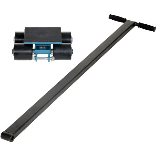 Nylon Machinery Skates 3 Ton 4 Rollers - Exact Tool & Supply