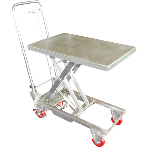 Stainless Steel Scissor Cart 200 lbs - Exact Tool & Supply