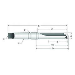 22005S-3IS40 T-A® Spade Blade Holder - Flute- Series 0.5 - Exact Tool & Supply