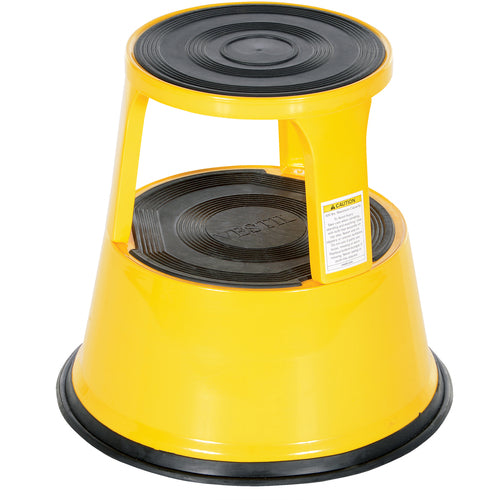 Yellow Rolling Step Stool 17″ - Exact Tool & Supply