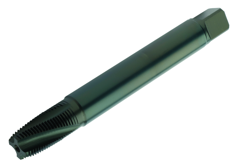 E7381/16 CoroTap 300 Cutting Tap with Spiral Flute NPTF Dia- 60Â° 1/16x27 Steam Oxide - Exact Tool & Supply