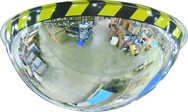 18" Full Dome Mirror With Safety Border - Exact Tool & Supply