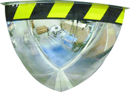 36" Quarter Dome Mirror-Safety Border - Exact Tool & Supply