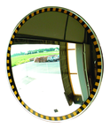 18" Outdoor Convex Mirror Safety Border - Exact Tool & Supply