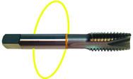 1-8 Dia. - H4 - 3 FL - Std Spiral Point Tap - Yellow Ring - Exact Tool & Supply