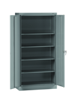 36"W x 18"D x 72"H Storage Cabinet with Adj. Shelves and Raisd Base - Knocked-Down - Exact Tool & Supply