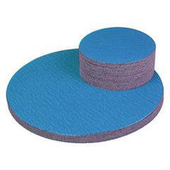 24" x No Hole - 36 Grit - Sanding PSA Disc - Blue Zirc Alumina-Cloth - Exact Tool & Supply