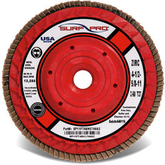 ‎6″ × 5/8″-11 - 60 Grit - Trimmable Ceramic Flap Disc - Exact Tool & Supply