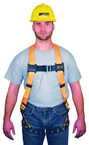Non-Stretch Harness w/Mating buckle Shoulder Straps; Tongue Buckle Leg Straps & Mating Buckle Chest Strap - Exact Tool & Supply