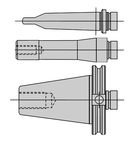 2MT x 7/8-20 Thread Tapping Attachment Shank - Exact Tool & Supply