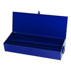 30-1/4 x 8-1/8 x 4-3/4" Blue Toolbox - Exact Tool & Supply