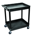 Utility Cart 2 Tub Shelves - 32" x 24" x 37-1/4" - Exact Tool & Supply