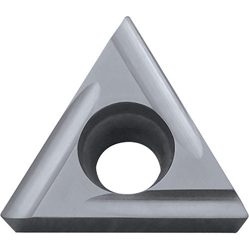 TCGT 151502 F-U TN60, 0.0039″ Corner Radius, 3/32″ Thick, 3/16″ Inscribed Circle, TiCN/NbC, Triangle, Turning Indexable Insert - Exact Tool & Supply
