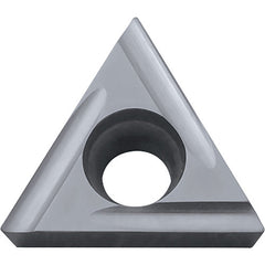 TCGT 151502 F-U TN60, 0.0039″ Corner Radius, 3/32″ Thick, 3/16″ Inscribed Circle, TiCN/NbC, Triangle, Turning Indexable Insert - Exact Tool & Supply