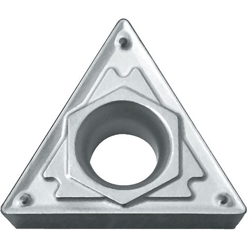 TCMT 3252 HQ TN60, 1/32″ Corner Radius, 5/32″ Thick, 3/8″ Inscribed Circle, TiCN/NbC, Triangle, Turning Indexable Insert - Exact Tool & Supply
