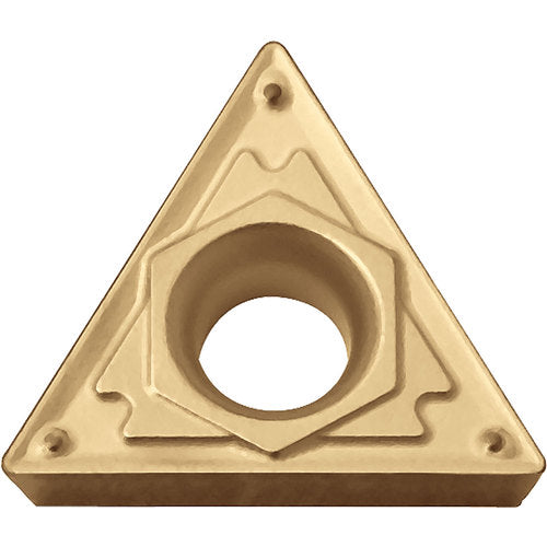 TCMT 18151 HQ PV720, 1/64″ Corner Radius, 3/32″ Thick, 7/32″ Inscribed Circle, TiCN (MEGACOAT NANO), Triangle, Turning Indexable Insert - Exact Tool & Supply